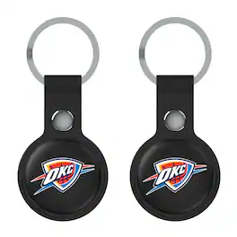 Keyscaper - Oklahoma City Thunder Two-Pack AirTag Holders - Black