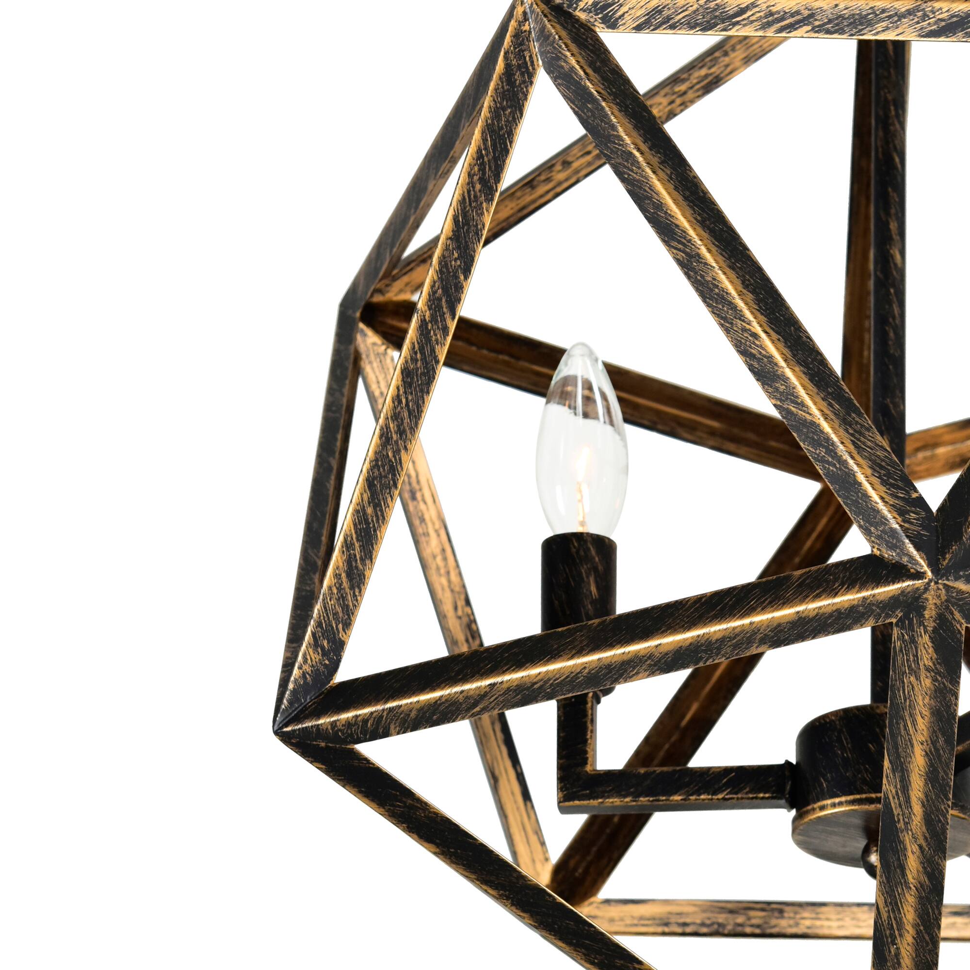 Left. CWI Lighting - Amazon 4 Light Up Pendant With Antique forged copper Finish - Antique Forged Copper.