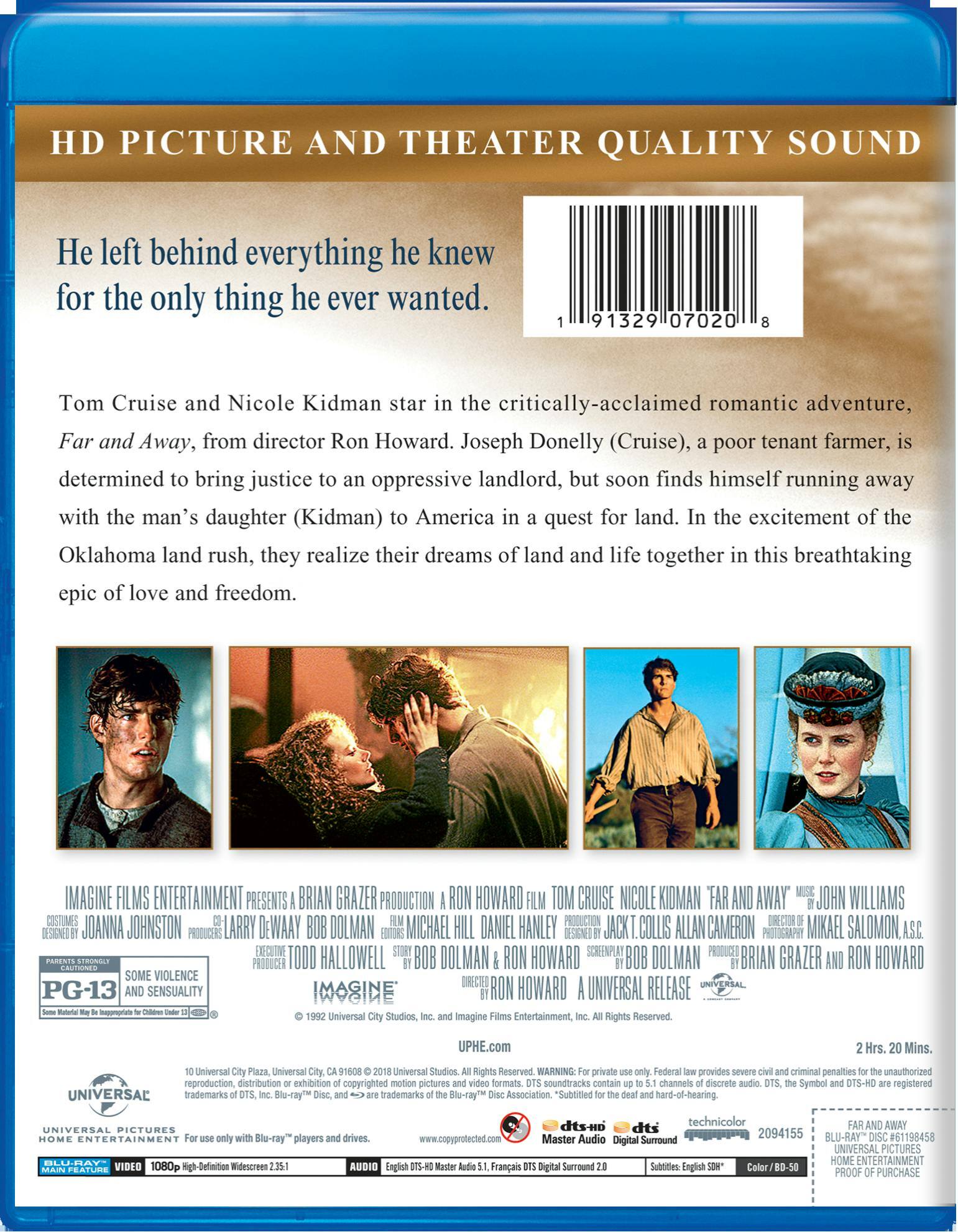Angle. Far and Away [Blu-ray].