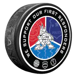 Mustang Drinkware - Arizona Coyotes First Responders Puck - Multicolor