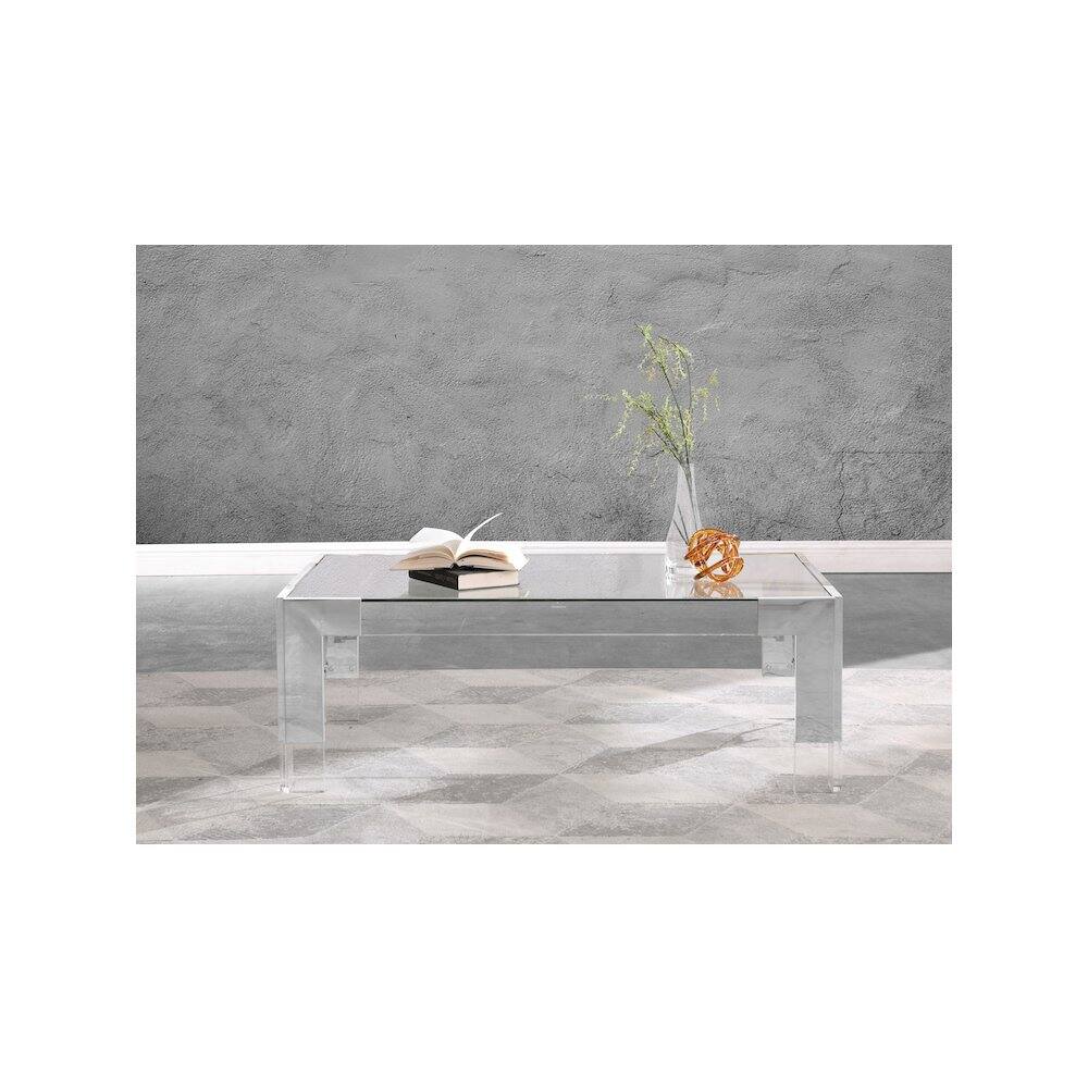 Alt View 3. Meridian Furniture - Casper Coffee Table - Clear.
