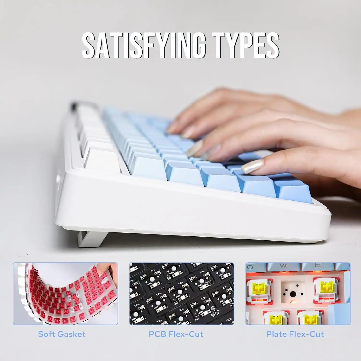 SATISFYING TYPES

Soft Gasket  
PCB Flex-Cut  
Plate Flex-Cut