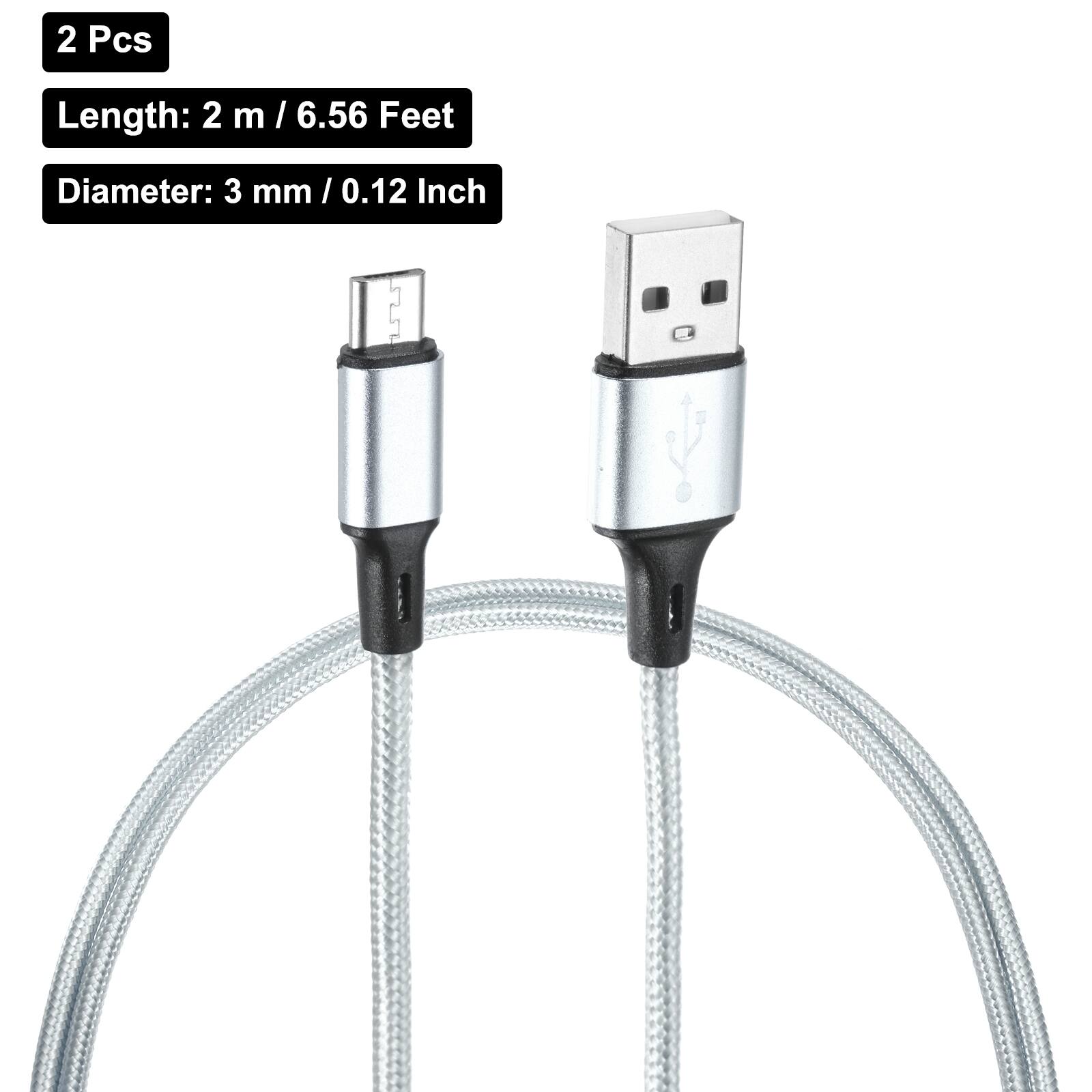 2 Pcs  
Length: 2 m / 6.56 Feet  
Diameter: 3 mm / 0.12 Inch