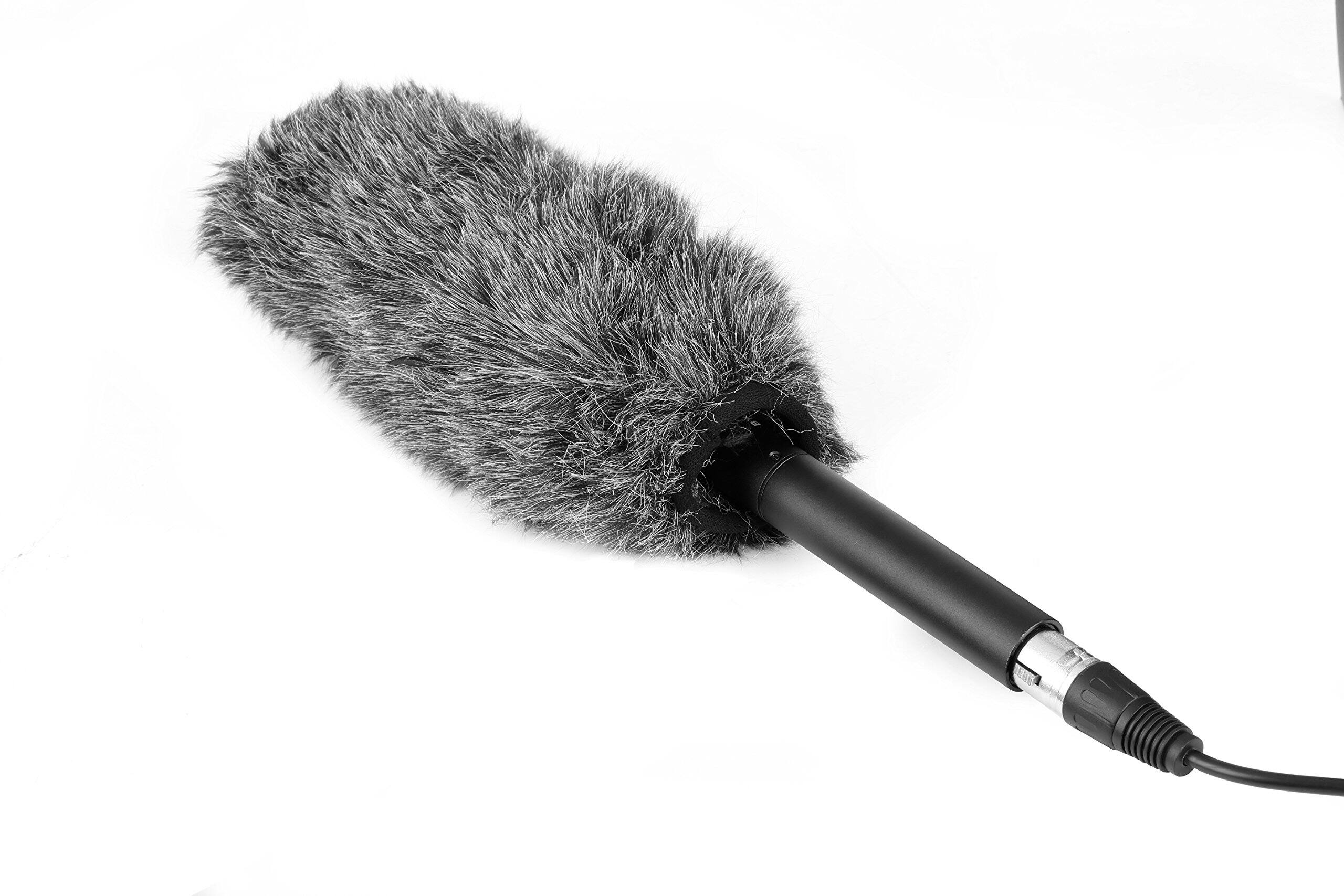 Alt View 6. MOVO - Movo WS-S1000 Furry Outdoor Deadcat Windscreen for Shotgun Microphones up to 7-inch (18cm) Long.