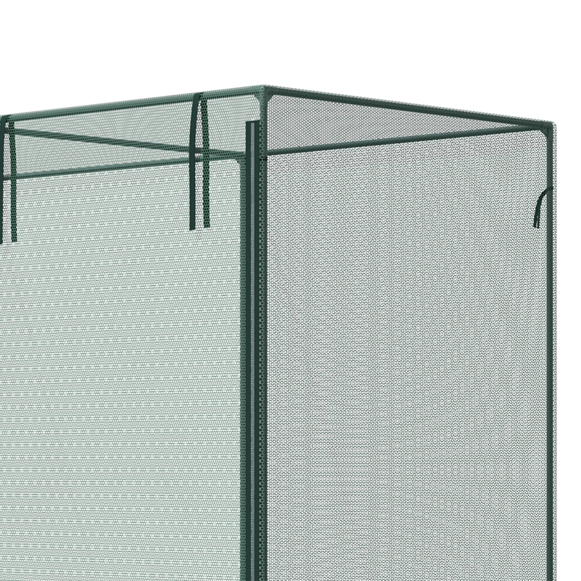 Alt View 8. Outsunny - x 3ft Crop Cages for Garden, Plant Protectors from Animals, Two Zippered Doors, Storage Bag - Green.