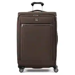 Travelpro - Platinum Elite Softside Expandable 29" Checked Spinner - Rich Espresso Brown