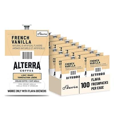 Alterra - French Vanilla Coffee Flavia Freshpacks, Light Roast, 100/Carton