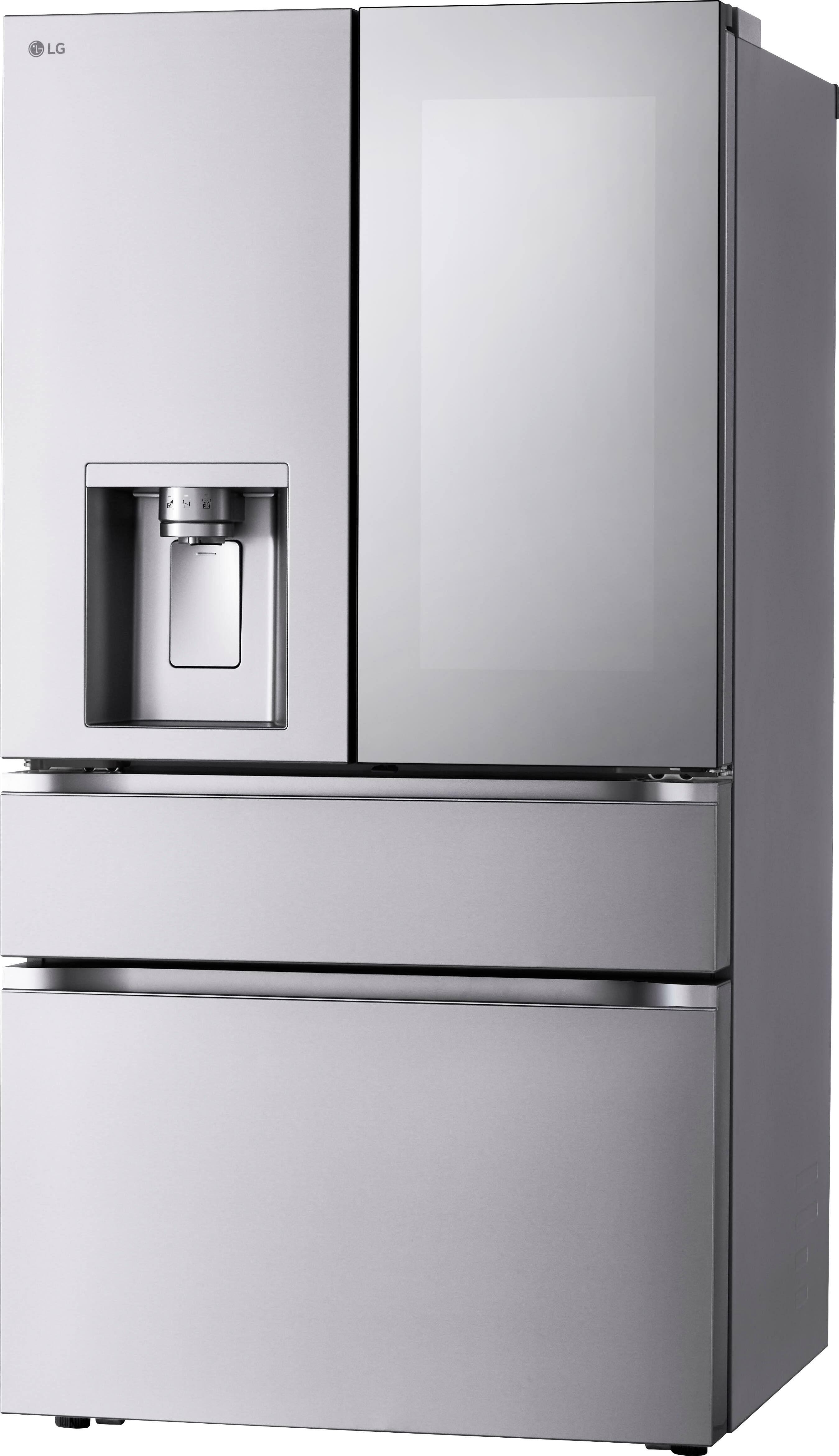 Alt View 8. LG - Standard-Depth MAX 28.6 Cu. Ft. French Door-in-Door Smart Refrigerator with Mini Craft Ice - PrintProof Stainless Steel.