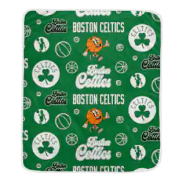 Pegasus - Boston Celtics 60" x 70" Retro Mascot Repeat Ultra Cozy Blanket - Multicolor