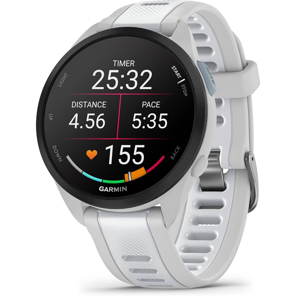 Garmin Forerunner 165 Music Smart Sport Watch with Fitness Bundle