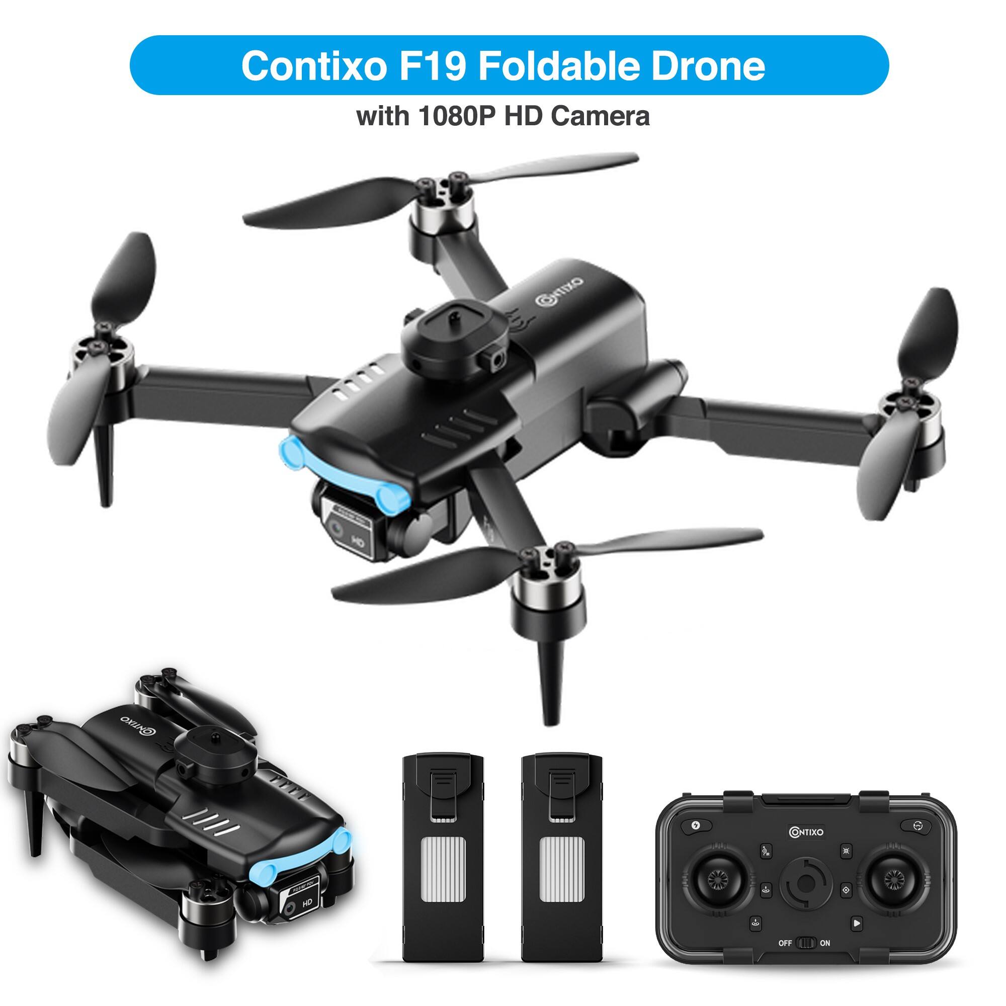 Contixo F19 Foldable Drone with 1080P HD Camera.