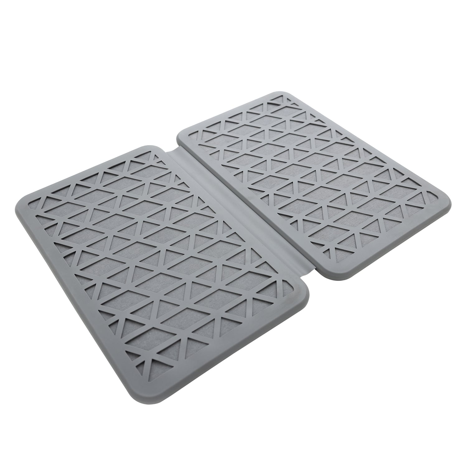 Better Houseware - 3417 The Magic Dishmat Ii Stone And Silicone Quick-dry Mat - Gray