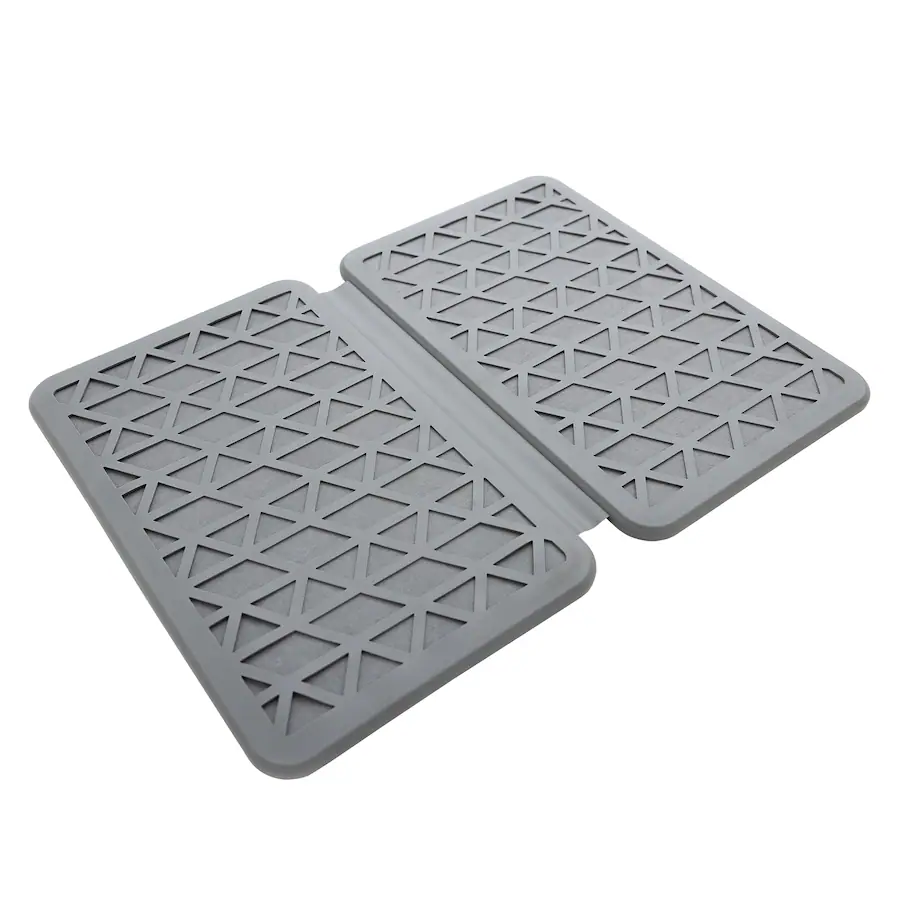 Better Houseware Magic Dishmat II Stone Silicone Quick Dry Mat Gray ...
