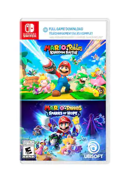 Mario + Rabbids Kingdom Battle and Sparks of Hope Bundle - Nintendo Switch - Code in a Box - Nintendo Switch, Nintendo Switch Lite, Nintendo Switch – OLED Model