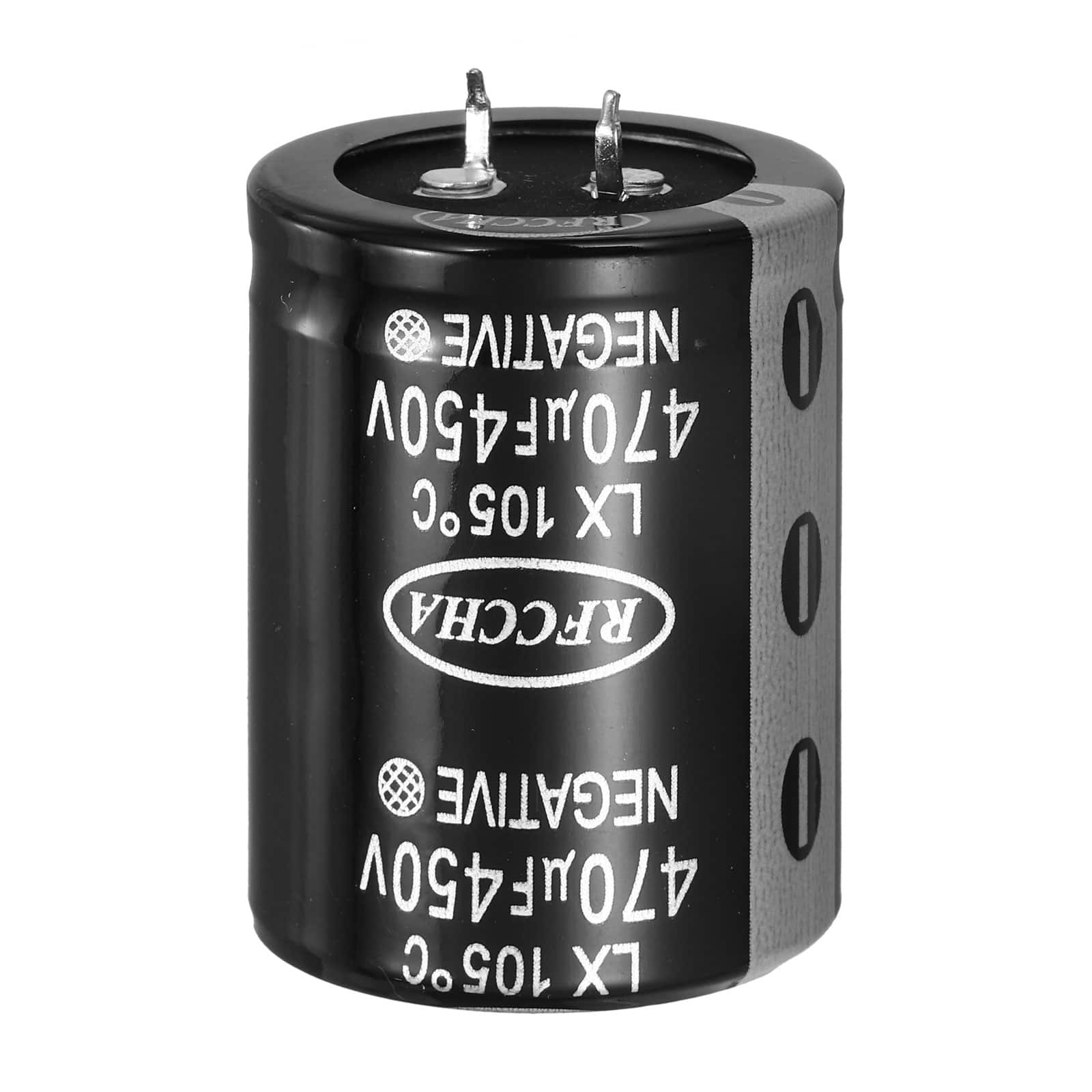 Unique Bargains - 450V 470uF Snap-in Electrolytic Capacitor, 2 Pin, 46x35mm, for Audio/Filter/Appliances - Black price history on PriceWatchPro