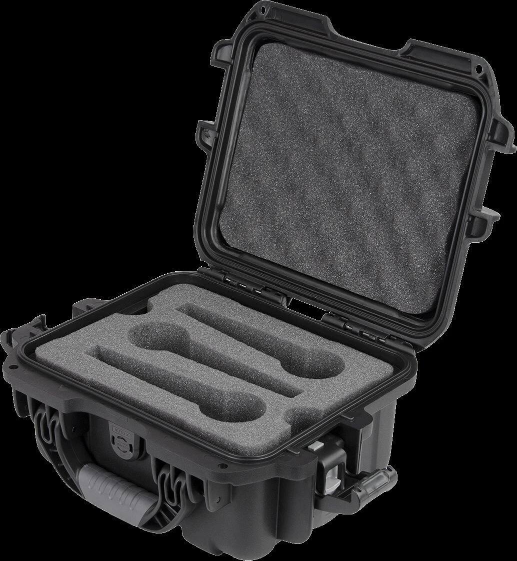 Alt View 2. Gator Frameworks - Waterproof 6-Microphone Hard Case with IP67 Rating and Impact-Resistant NK-7 Resin.