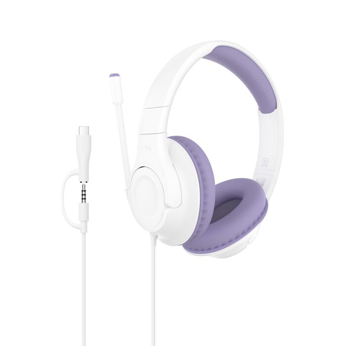 Front. Belkin - SoundForm Inspire Wired Over-Ear Headset for Kids.