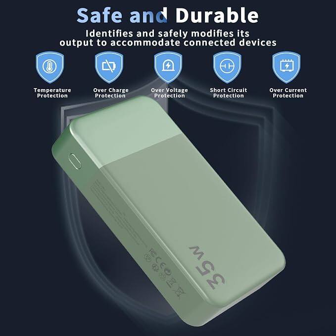 Safe and Durable  
Identifies and safely modifies its output to accommodate connected devices

- Temperature Protection
- Over Charge Protection
- Over Voltage Protection
- Short Circuit Protection
- Over Current Protection

35w