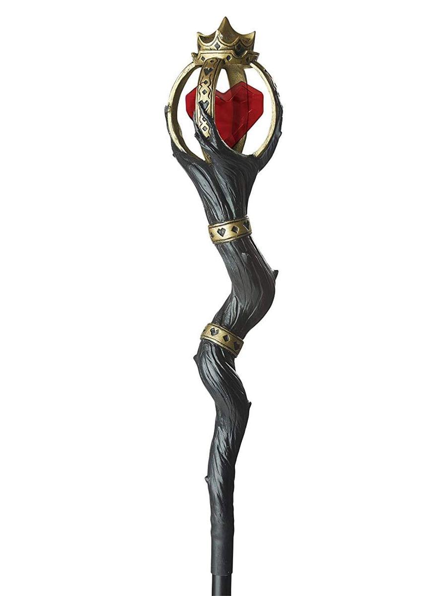 Front. Disney - Queen of Hearts Staff 63" Costume Prop Accessory - Black.
