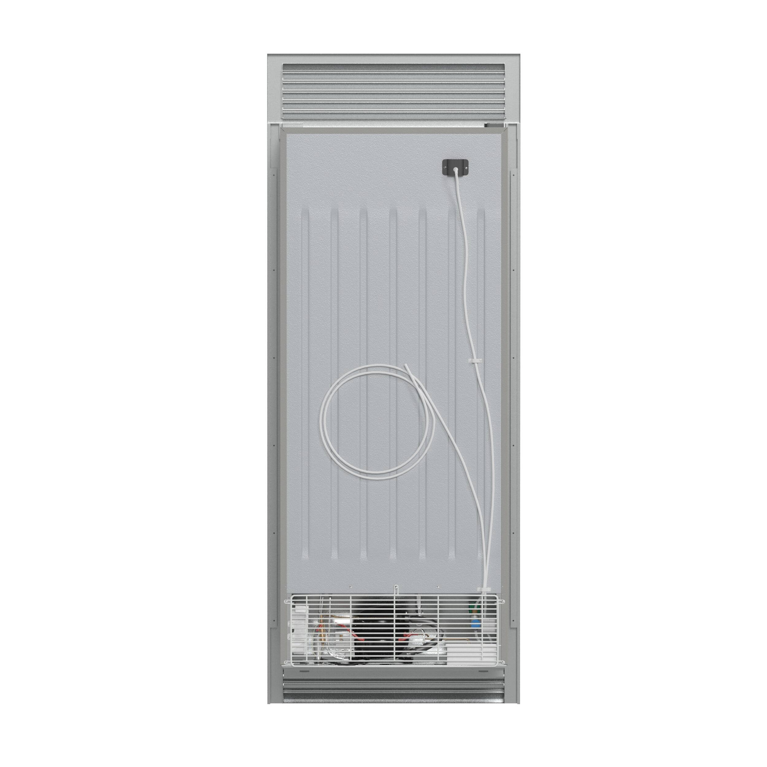 Back. Forno Appliances - Fortezza 14 Cu. Ft. Left-Swing Freezer with Trim Grill - Stainless steel.