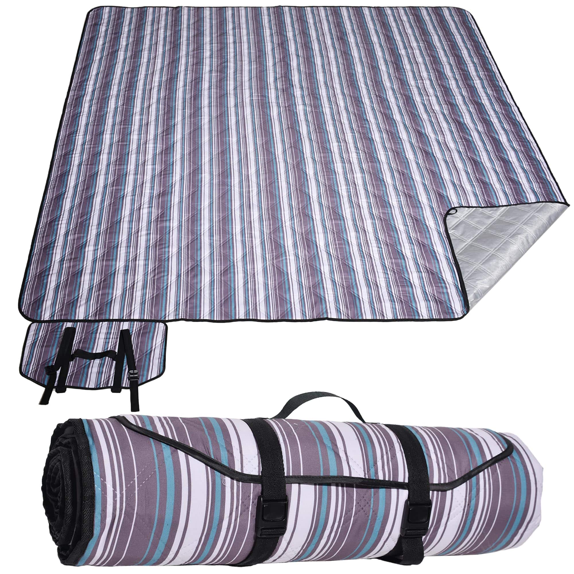 Cedar Assembly - Large Picnic Mat Outdoor Camping Tent Mate. Easy To Carry And Store Water-resistant Dust-proof Sand-proof M - Grey-80" x 60"