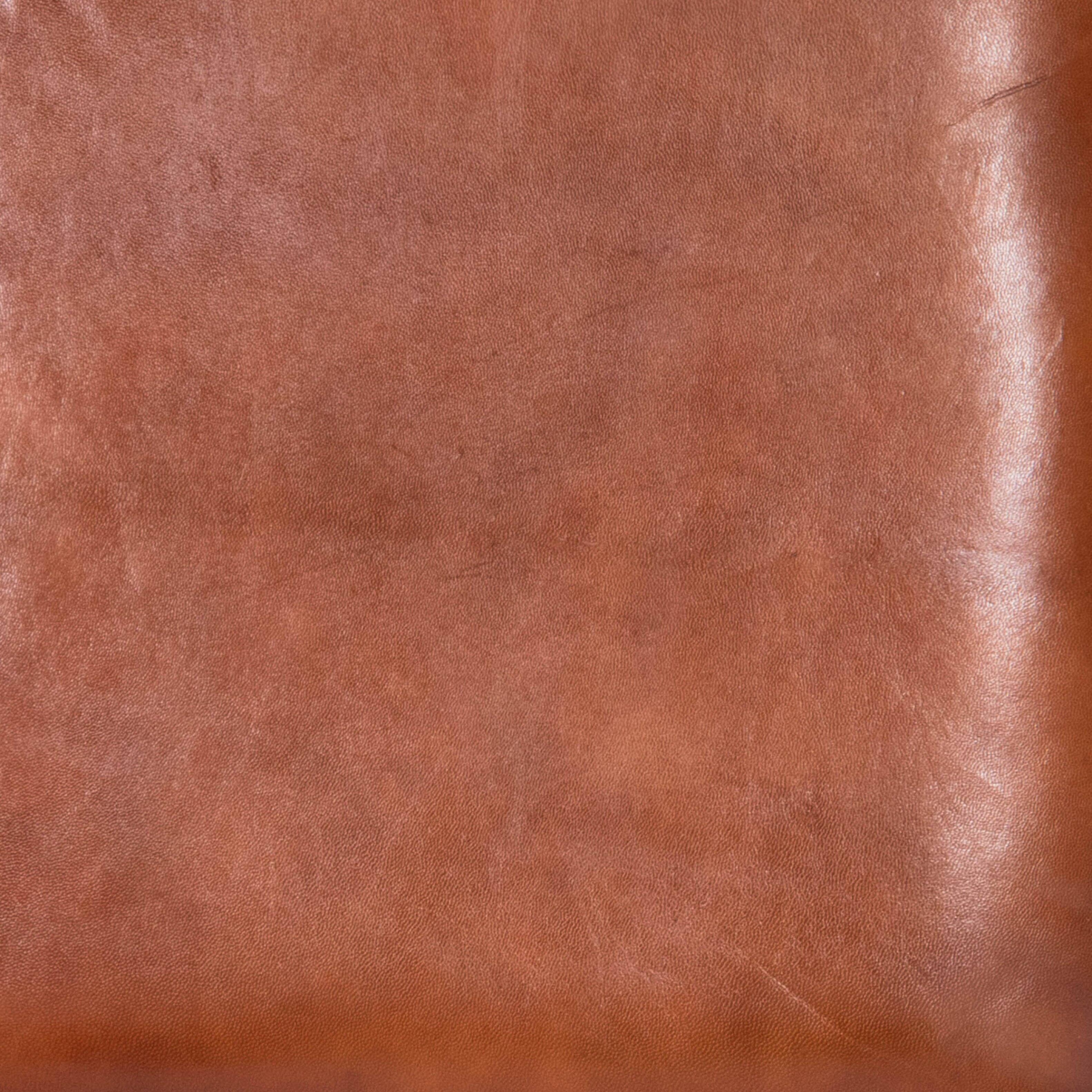 Alt View 7. Butler Specialty - Lazarus 31.5 in. Seat Height Leather and Metal Bar Stool - Medium Brown.