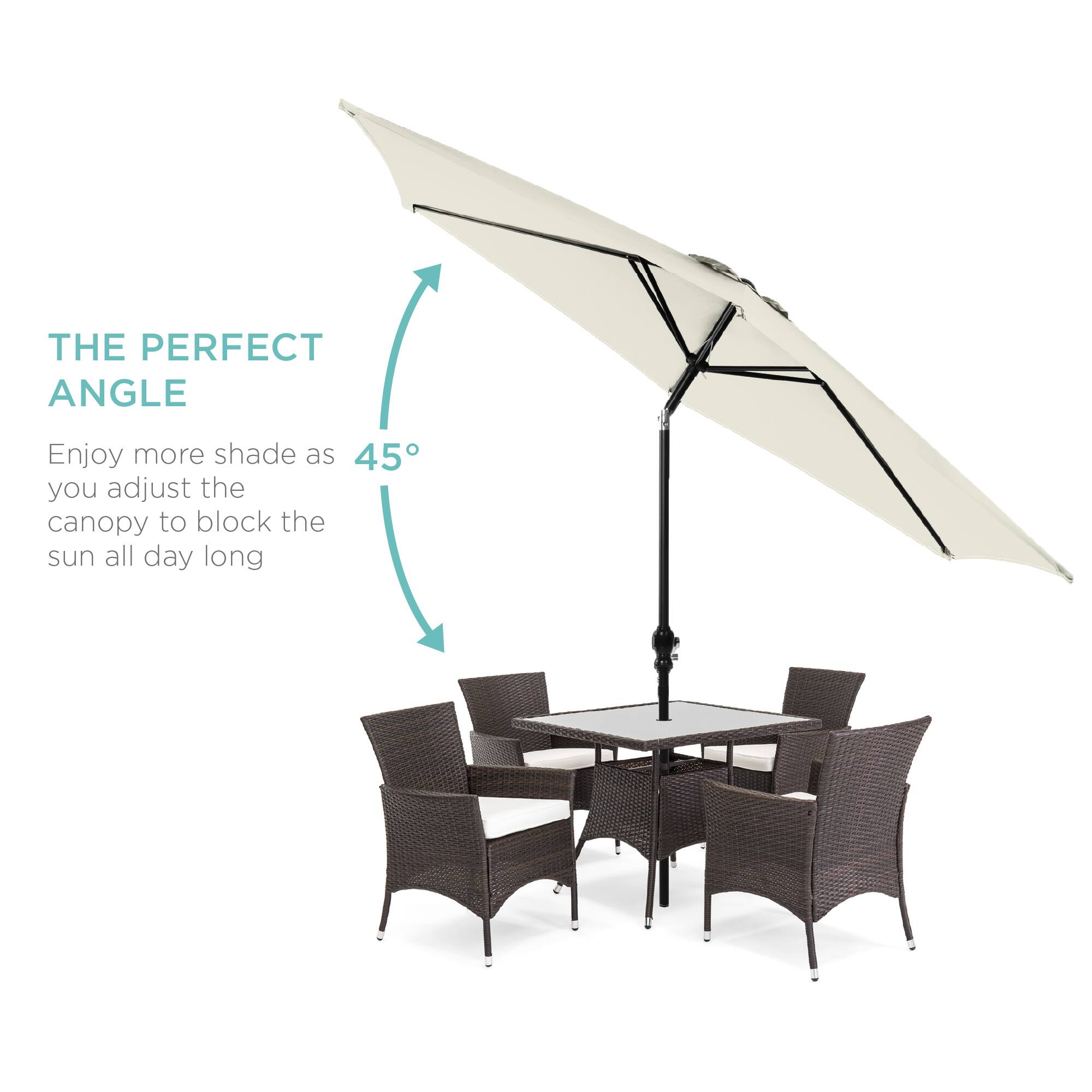 THE PERFECT ANGLE

Enjoy more shade as you adjust the canopy to block the sun all day long

45°