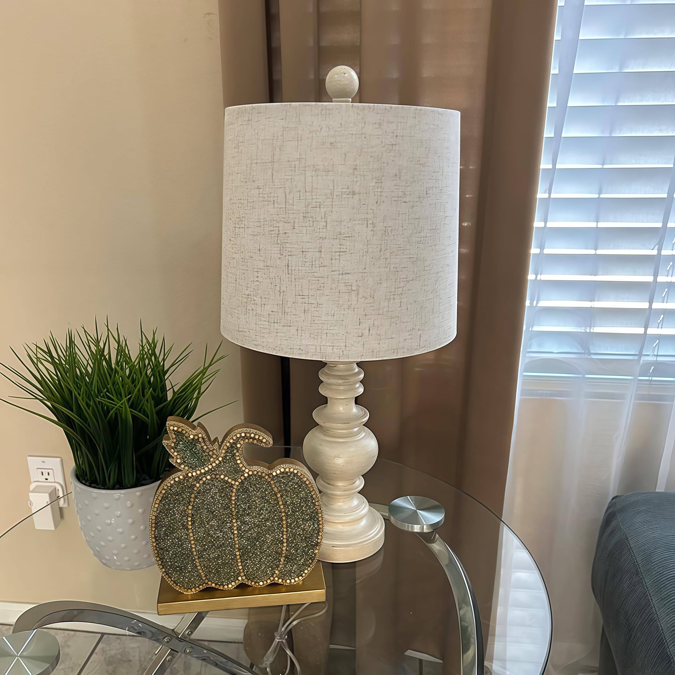 Back. Reds Spade - BOBOMOMO Tradition Rustic Table Lamp Set Living Room Farmhouse Bedside Desk Lamps Bedroom Nightstand - Light Brown Large-27".