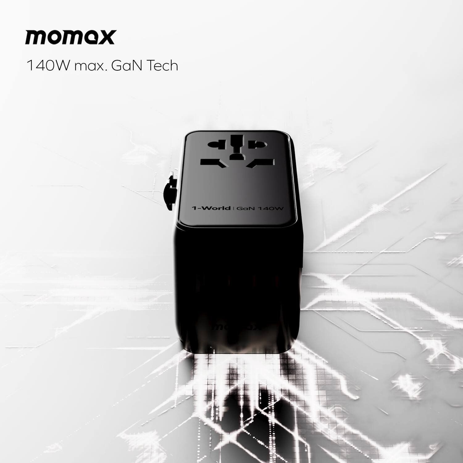 momax 140W max. GaN Tech  
1-World | GaN 140W