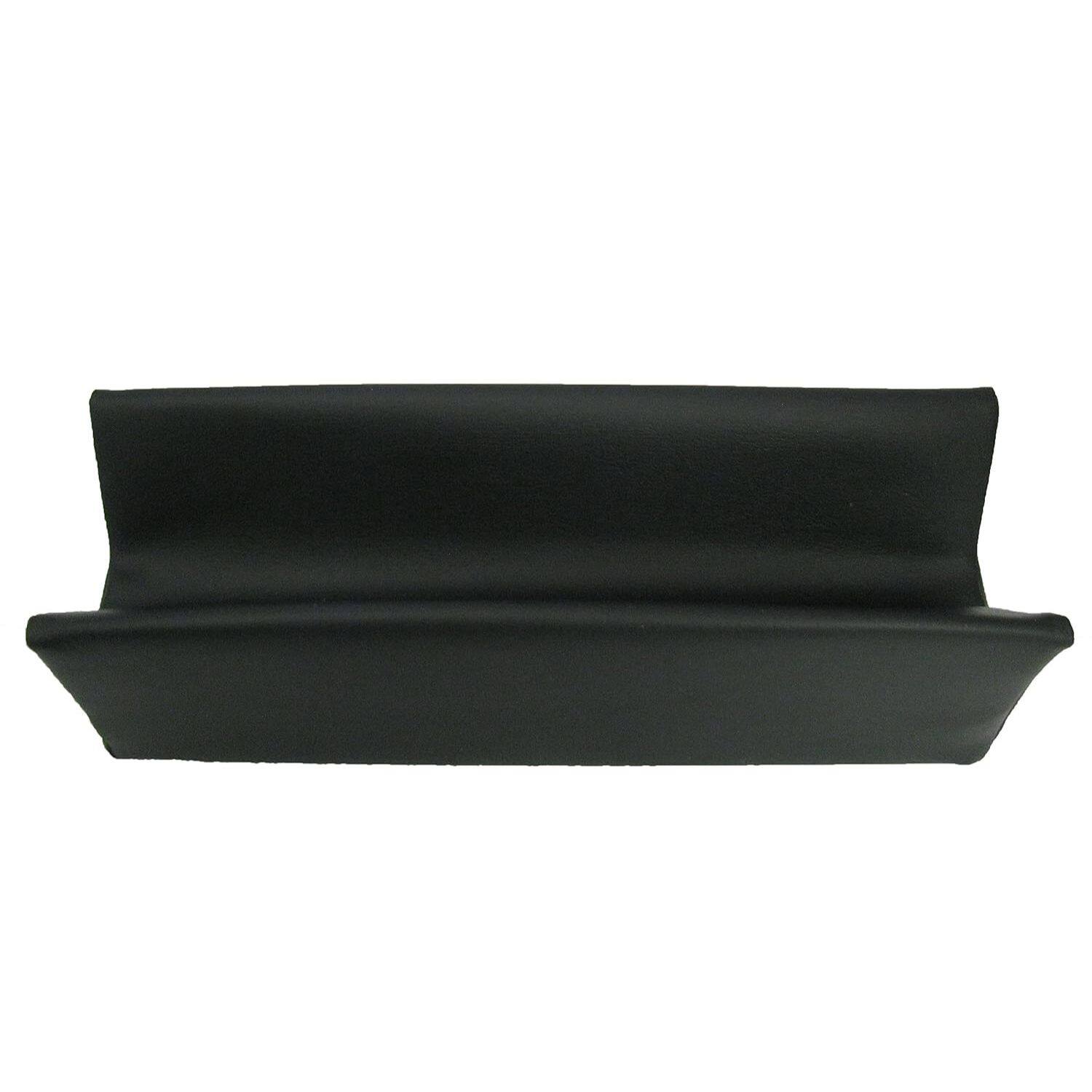 Front. Invacare - Wheelchair Armpad Trough 13.5" x 4" Black Upholstered Armrest Pad Replacement - Black.