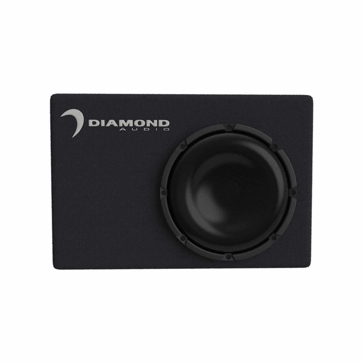 Diamond Audio - DESMB8A - 8" Slot Vented Active Subwoofer Enclosure (2Ω) - Black/Gray