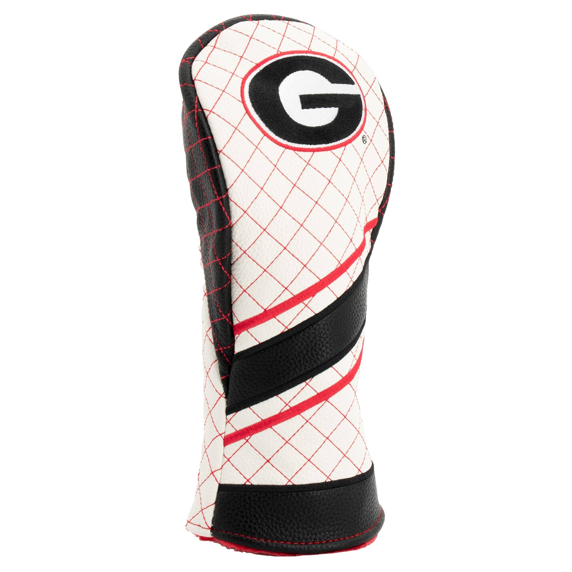 Alt View 2. Team Golf - Georgia Bulldogs Striped Quilted Fairway Headcover - Multicolor.