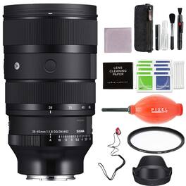28-45mm f/1.8 DG DN Art Lens for Sony E Mount w/ Advanced Accessories Bundle | 612965 | Sigma 28-45mm lens - Black