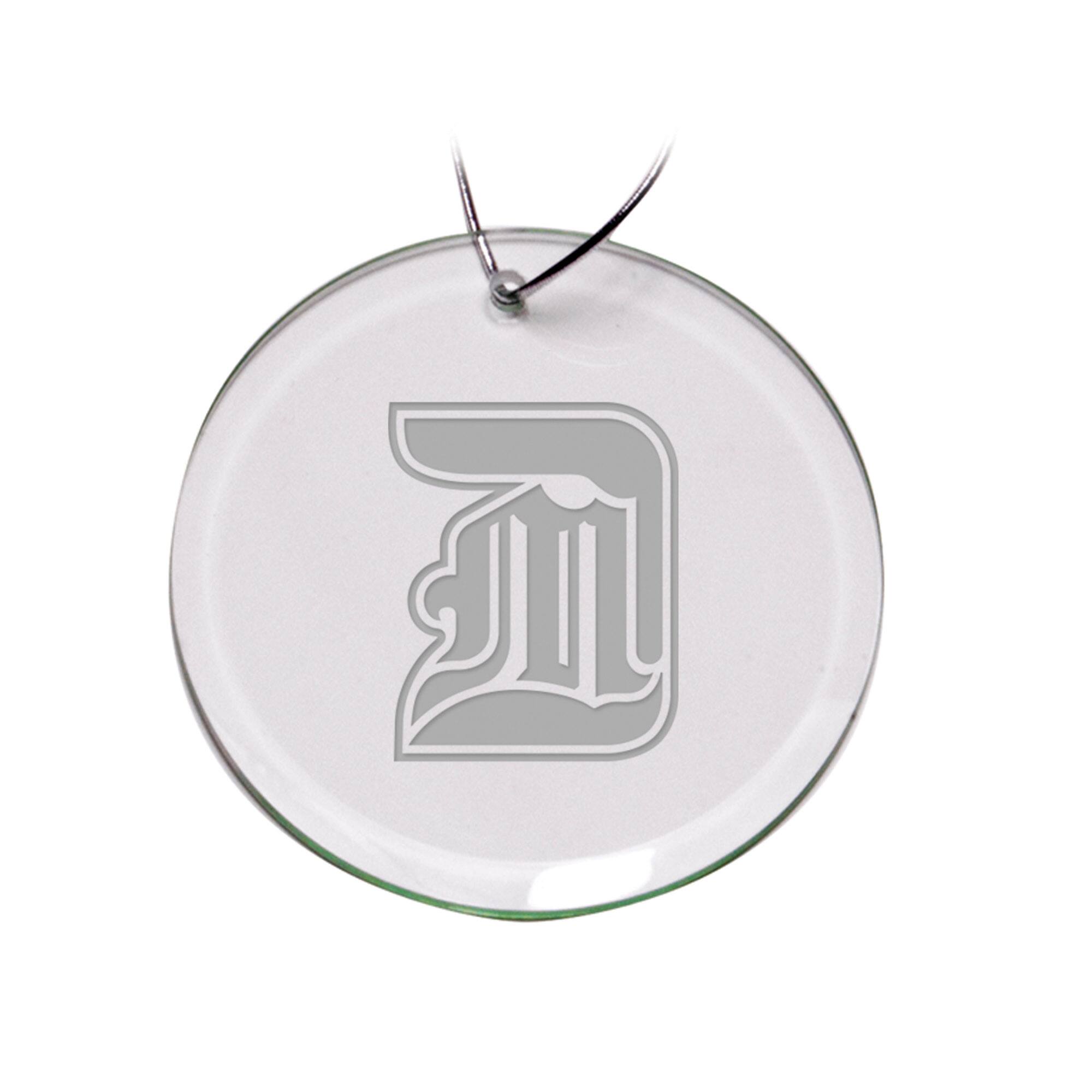Front. Jardine - Detroit Mercy Titans Primary Logo 3'' Round Glass Ornament - Multicolor.