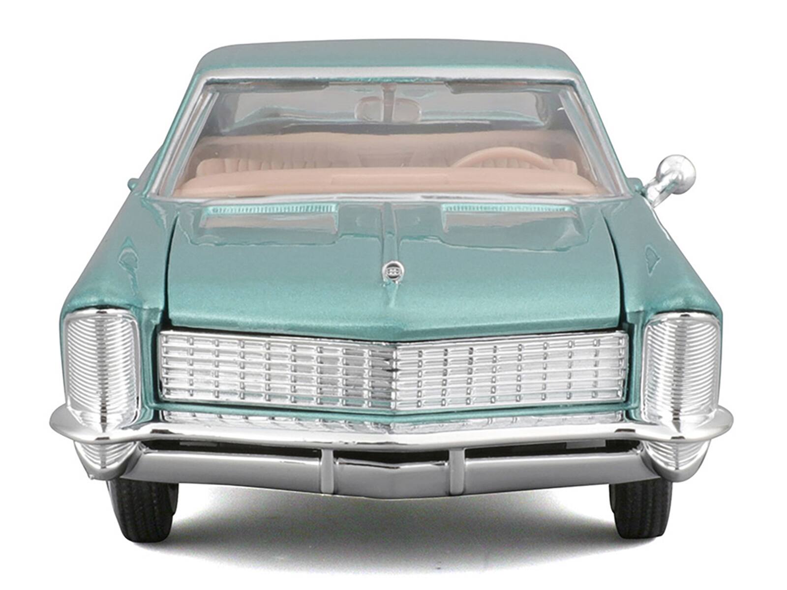 Alt View 1. Maisto - 1965 Buick Riviera Gran Sport Light Blue Metallic "Special Edition" Series 1/26 Diecast Model Car by Maisto - Light Blue Metallic.