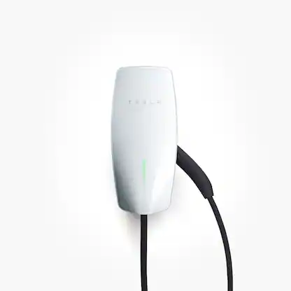 Tesla - Wall Connector Level 2 Hardwired Electric Vehicle (EV Charger) - up to 48A - 24' - White