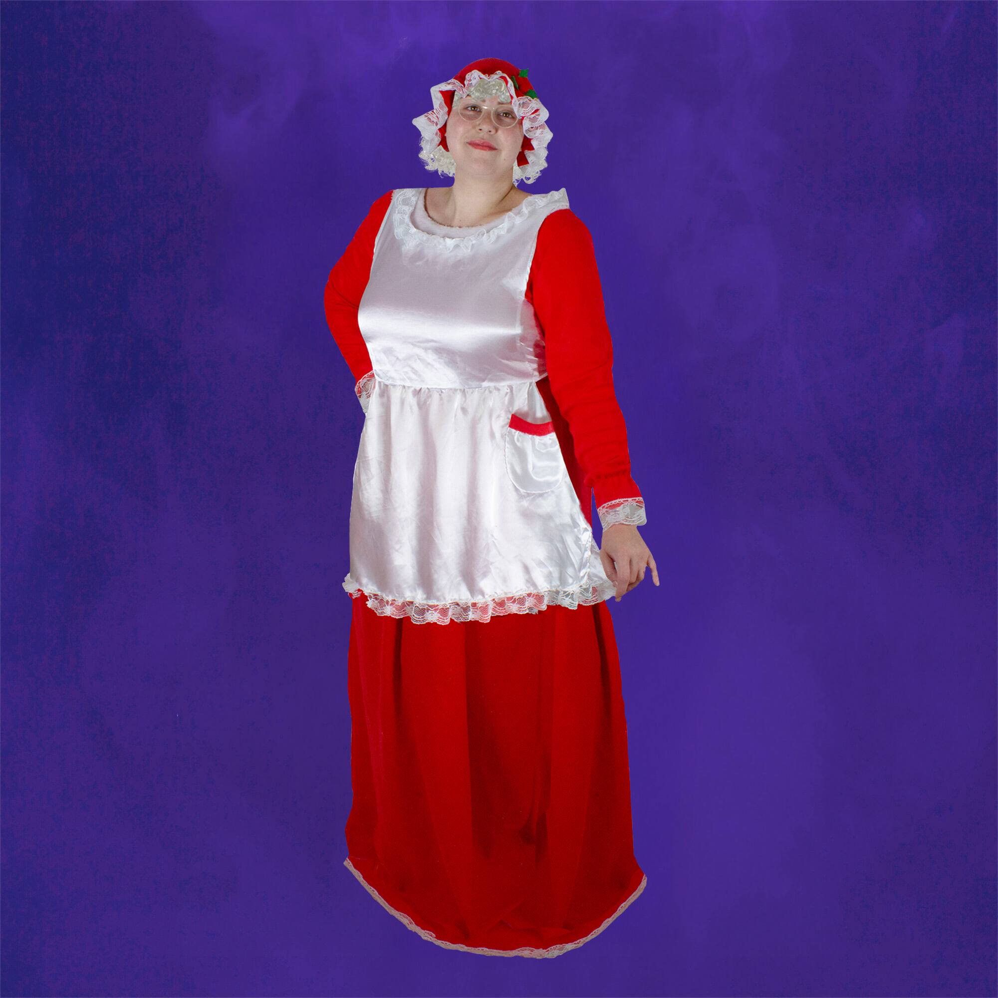 Alt View 2. Northlight - Women's Mrs. Claus Costume Set - Size Large - Red.