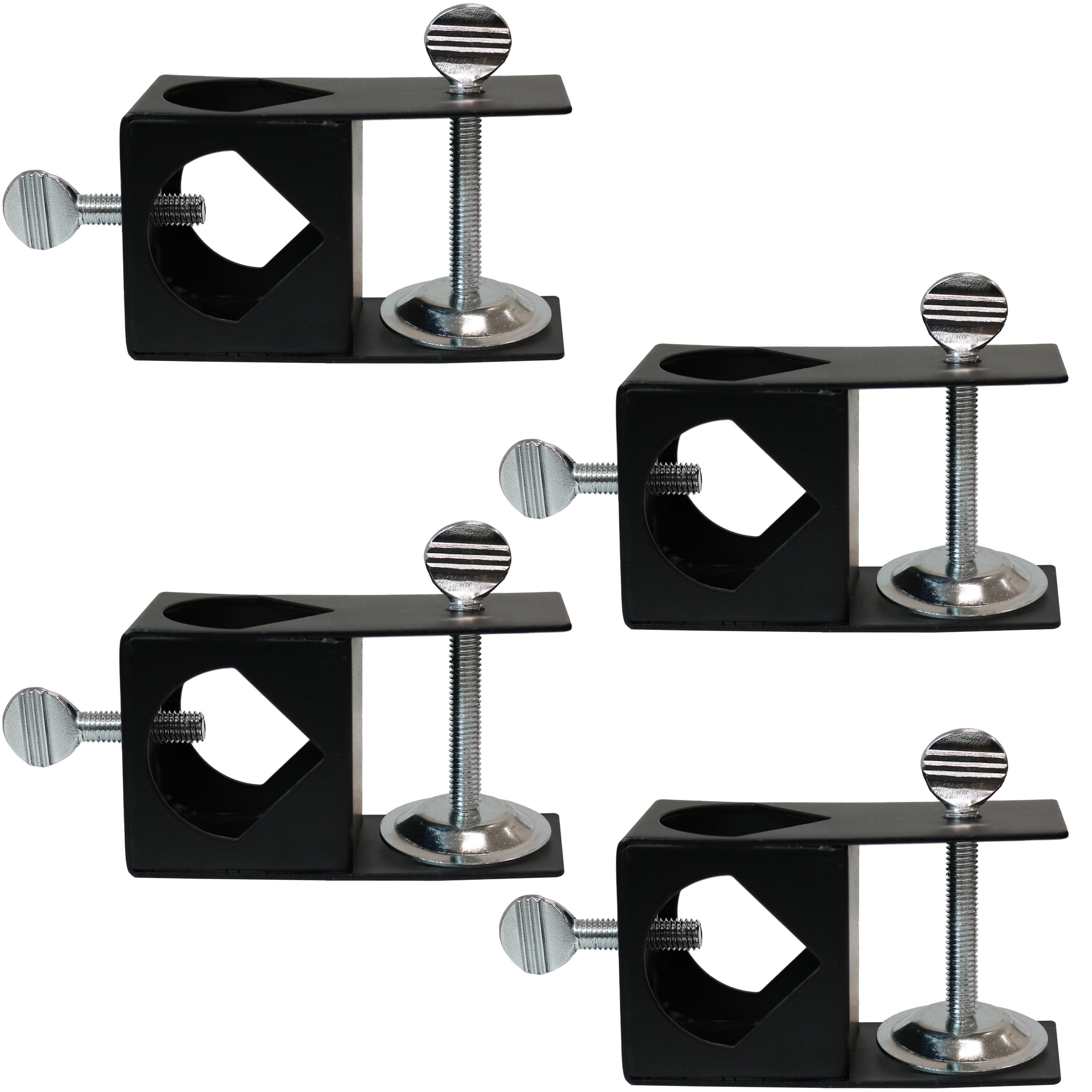 Sunnydaze - Outdoor Torch Deck Clamp Holder - Set of 4 - Black