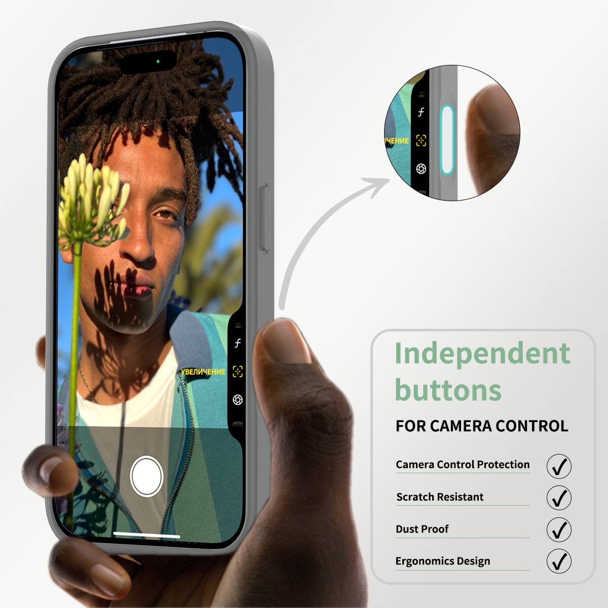 Dteck for iPhone 17 Pro Max Case with Responsive Camera Control Button ...