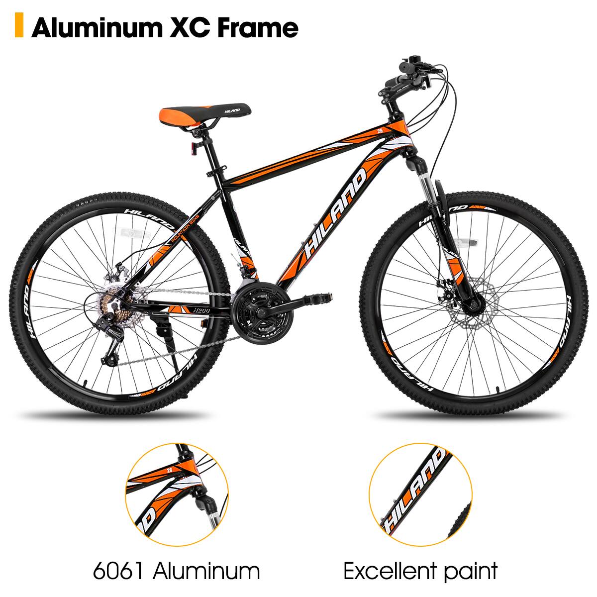 Aluminum XC Frame
6061 Aluminum
Excellent paint
