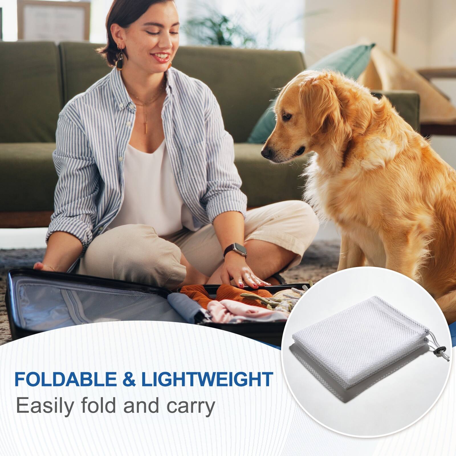 FOLDABLE & LIGHTWEIGHT  
Easily fold and carry