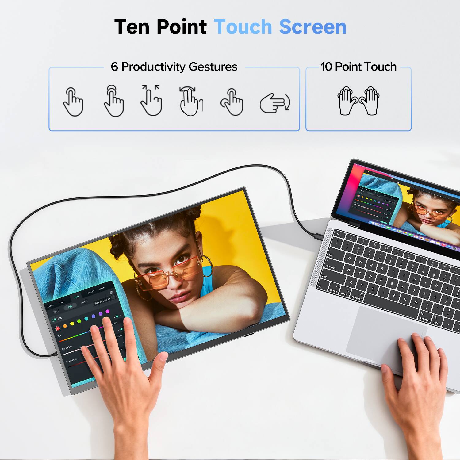Ten Point Touch Screen  
6 Productivity Gestures  
10 Point Touch  
Sport Color SAFE Comes 20 Gram - AR - ES  
1 a 2 I x 1 & # agiva E, A $ D 1 X : - x  
- 4 R, F 4  
5 5 7 a x 5 i 7 a i Y i V 2 i 8 0 J A K it : M : % > 1 x I E  
I I 4  
PLF Delation commenter