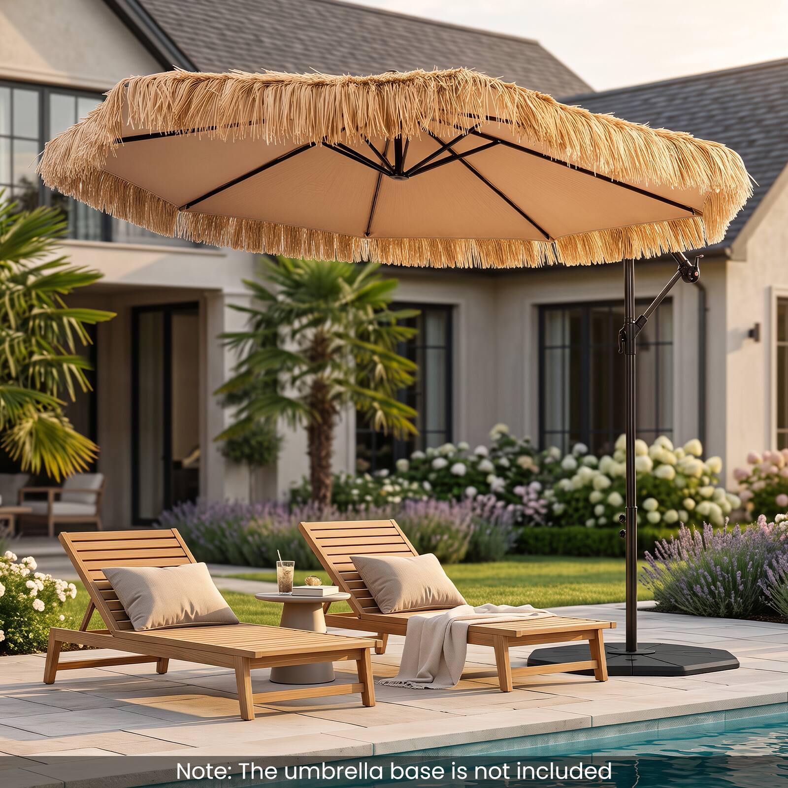 Note: The umbrella base is not included