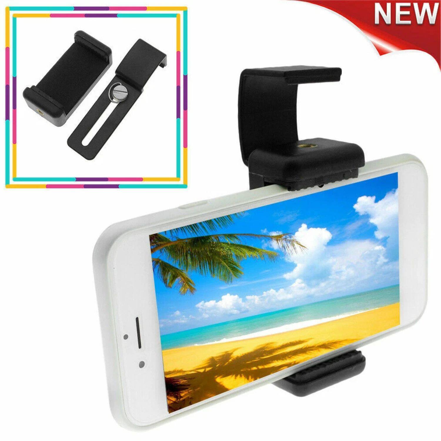 Left. Stock Preferred - Handheld Holder Clip for DJI OSMO – Adjustable Phone Bracket & Extension Mount (5.5–9cm Expandable) - Black.