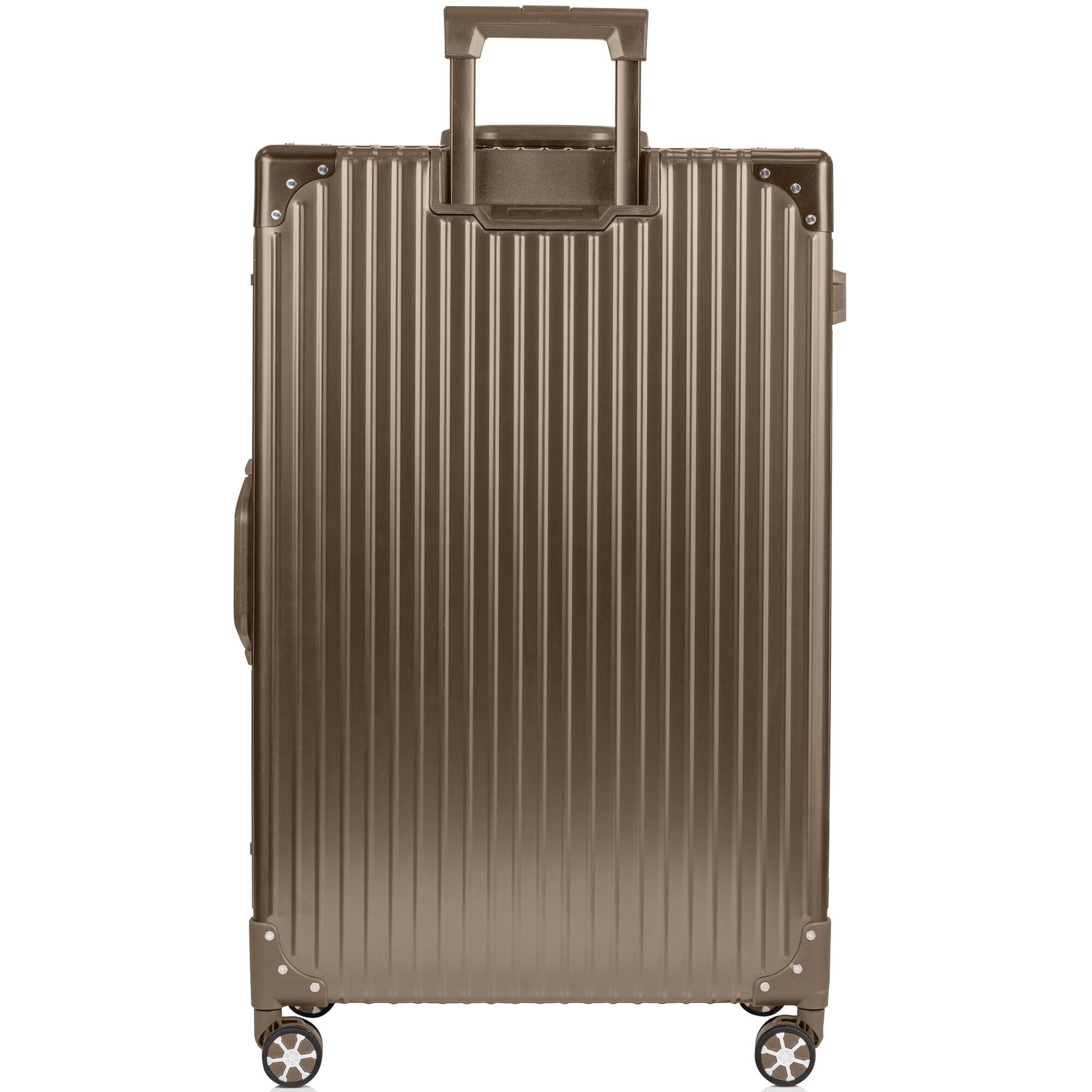 Alt View 1. Champs - Elite Aluminum Collection Large Luggage Case - Titanium Gold.