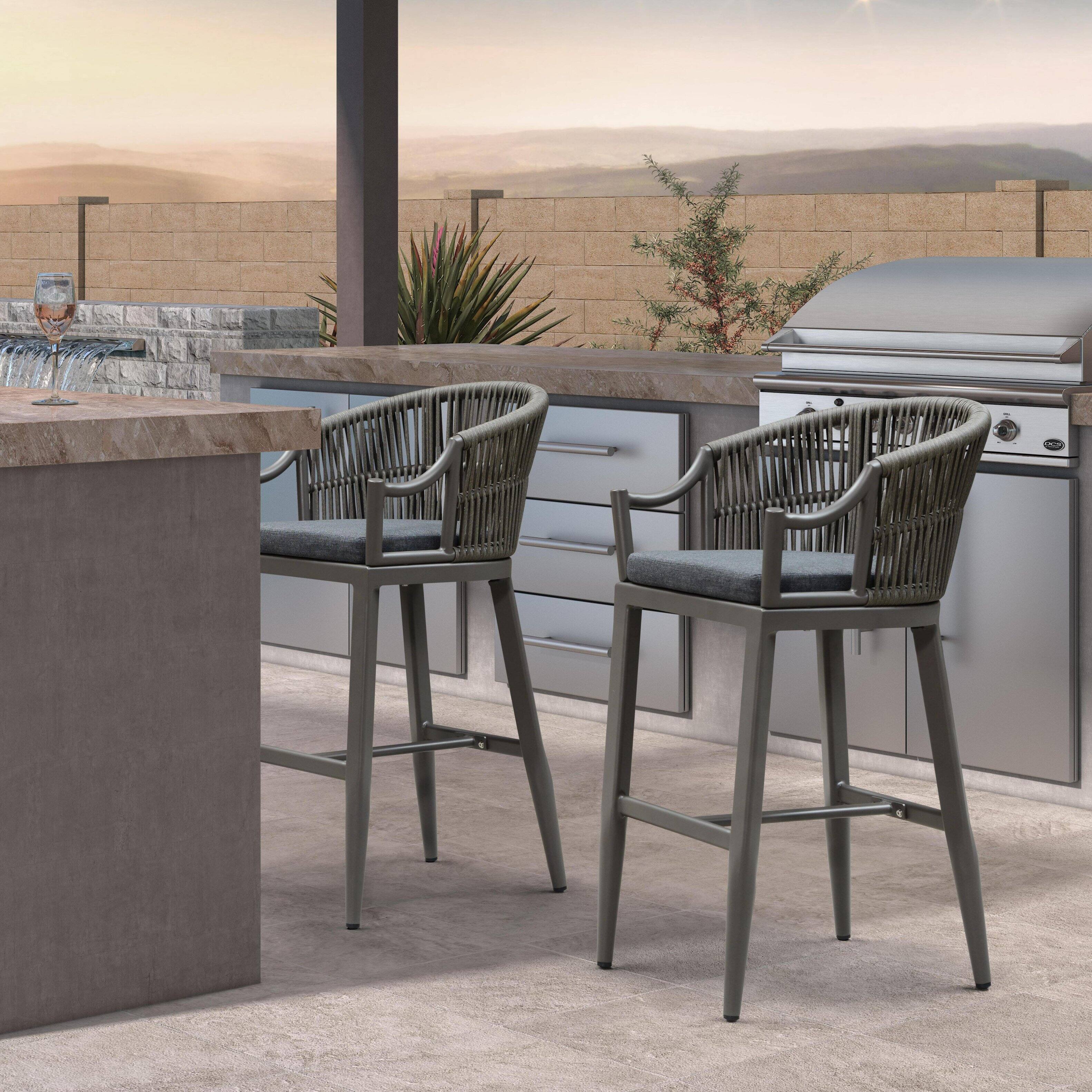 Smoke Grey-Bar Stool