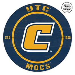 Jardine - Tennessee Chattanooga Mocs 20" x 20" Indoor/Outdoor Circle Sign - Navy