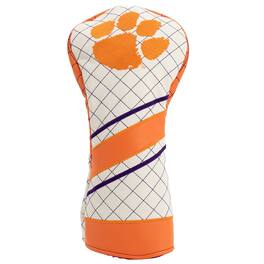 Team Golf - Clemson Tigers Striped Quilted Driver Headcover - Multicolor
