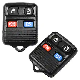 HQRP - 4-Button Remote Key Fob Case Shell Replacement for Lincoln Town Car Aviator Navigator Mercury Grand Marquis - Black
