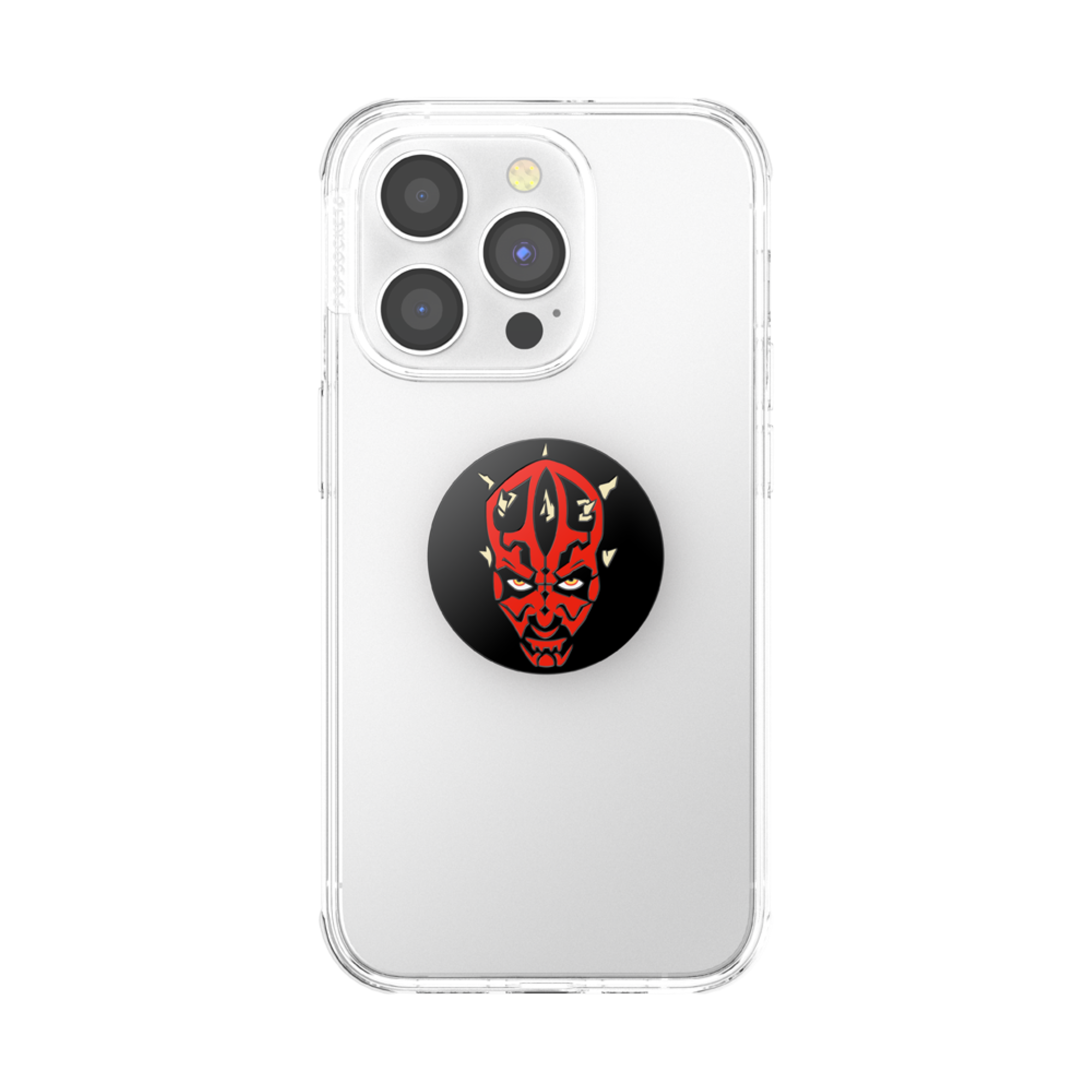 Alt View 1. PopSockets - Adhesive PopGrip Universal Grip & Stand for Cell Phones - Star Wars -Darth Maul Enamel.
